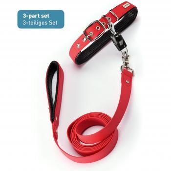 Collier Quick Connector PetTec en Trioflex pour Chien Taille L (Rouge)