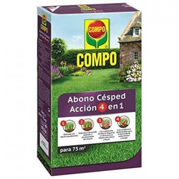 Abono para césped COMPO 4 en 1, 3 kg