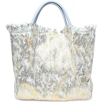 Bolso de mano Carla Ferreri color celeste