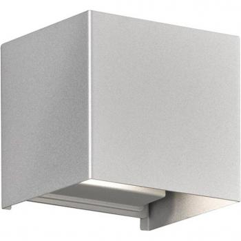 Fischer Honsel Wall LED Wandleuchte 2-fach 5,7W warmweiß silber IP44 30403