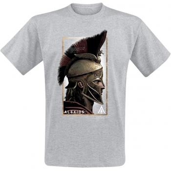 Assassin's Creed Odyssey Alexios Grey Melange T-Shirt - XXL - 100% Cotton