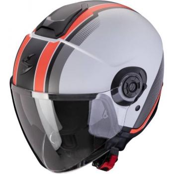 Casco Jet Scorpion Exo-City II Vel Negro Gris Rojo (XS 54 55)