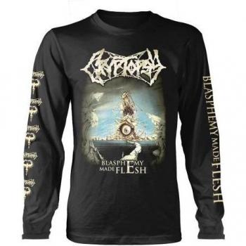 T-shirt Unisex Adulto Cryptopsy Blasfemia in Carne Nera