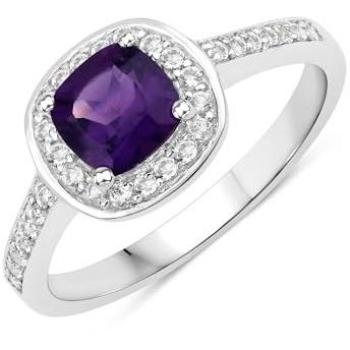 Anillo Rafaela Donata de Lila con Detalles Plateados