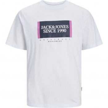 T-shirt Jack & Jones Col Rond Blanc
