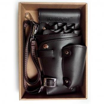 Bolsa con clips para tijeras de pelo