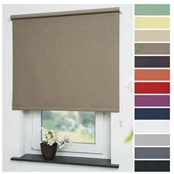 17 Stories Springrollo Verdunkelnd braun 180.0 H x 142.0 W x 4.5 D cm
