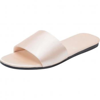 SAGACE Flache Sommersandale aus Seidensatin