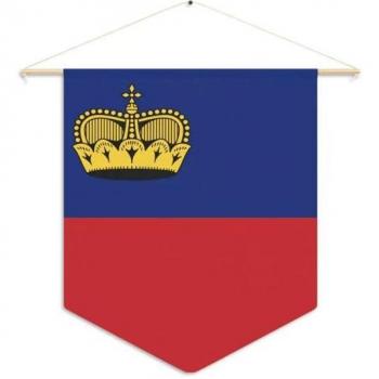 Polyester Liechtenstein Flag – 30x45 cm, Double‑Sided Print, Complete Set with Accessories