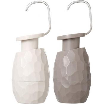 Dispensador de Jabón 400Ml - Gel Facial y de Ducha, Set de 2, Ecológico para Baños de Hotel y Hogar