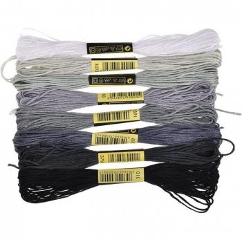 8-Pack Cotton Embroidery Thread Skeins