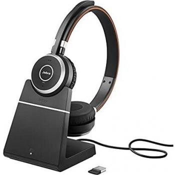 Fone de Ouvido Jabra EVOLVE 65 com Base Recondicionada
