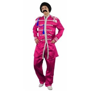 Retro Pink 1960s Sgt. Pepper Dress – Small