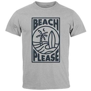Neverless Print-Shirt für Herren am Strand