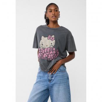 T-shirt Hello Kitty gris foncé M