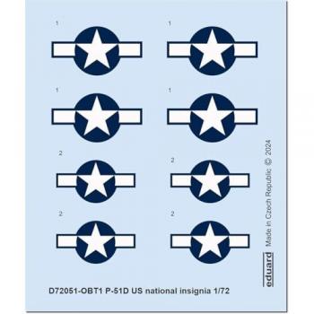 Eduard P-51D US Nationalinsignien