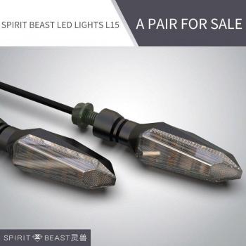 Kit de intermitentes LED para faro delantero de motocicleta Spirit Beast, 12V