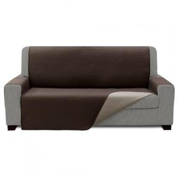 Funda Salva Sofá Reversible 3 Plazas 170x220cm Marrón