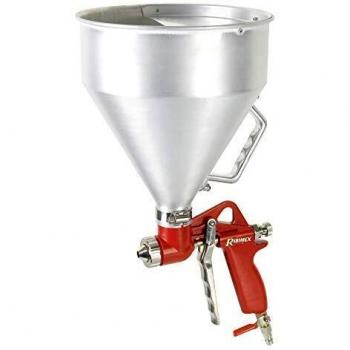 Pistolet pour crépi pneumatique avec godet en aluminium de 5 litres