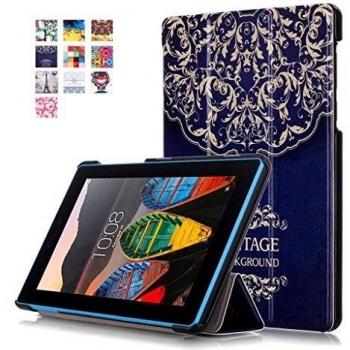 COLJOY Slim Funda Case Cover con soporte Carcasa para Lenovo TAB3 7 Essential (Lenovo TB3-710F / TB3-710I) 7.0 Tablet 2016 con Gratis stylus universales