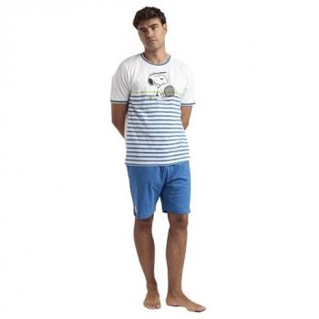 Shorts de Punto Azul Peanuts Snoopy