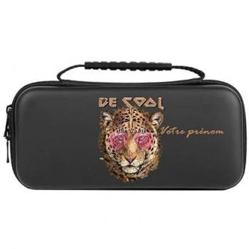 Etui pochette noir Taperso pour Nintendo Switch Lite motif tigre cool à lunettes personnalisable