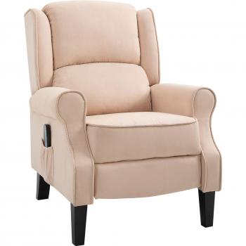 Sillón Masaje Reclinable Homcom 2Zonas en Ante
