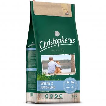 Christopherus Trockenfutter für mittlere bis größere Rassen, Welpen & Junghunde, 12 kg