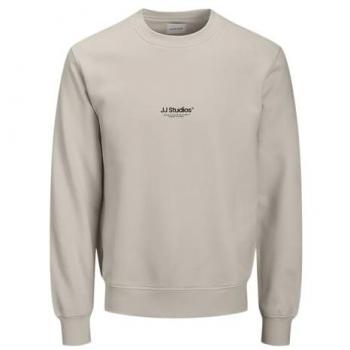 JACK & JONES JJESOHO – Sudadera Negro sin Capucha