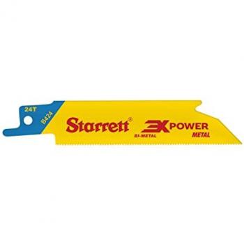 Starrett B424-5 Bi-Metal Reciprocating Blade, Metal Straight 100mm 24 TPI (Pack of 5)