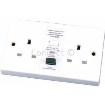 Eterna RCD Twin Socket