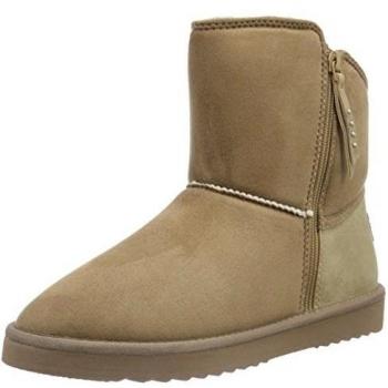 ESPRIT Uma Zip Bootie 096EK1W068 - Botas cortas para mujer, color Marrón