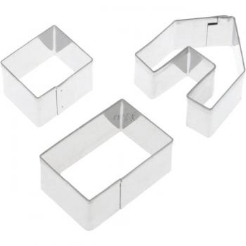 Stainless Steel Gingerbread House Mould Set