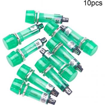 24V LED Round Head Indicator Lights - Waterproof - Red/Yellow/Green (8-15 Pcs)