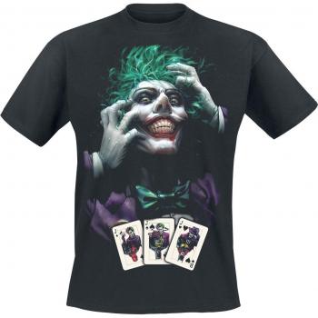 Batman - DC Comics T-Shirt - Joker - Kartenmotiv - Herren - Schwarz
