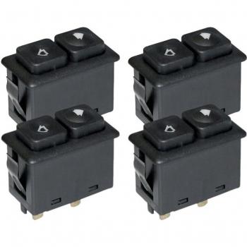 BMW E30 E24 E28 4-Piece Illuminated Sunroof Window Switch Set