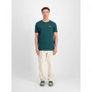 Alpha Industries Basic Green Logo T-Shirt (Large)