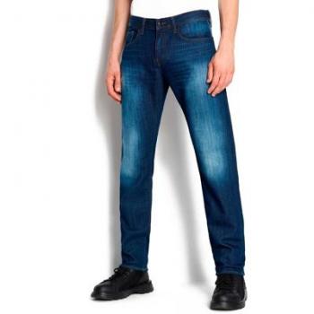 Jeans Slim Fit Comfort Fleece 5 Tasche Indigo Scuro