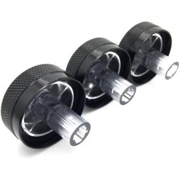 Botones de control de aire acondicionado Mazda 3, regulador de temperatura, 3 piezas