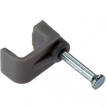 Cable Clip T&E Grey 4mm 100 Pack