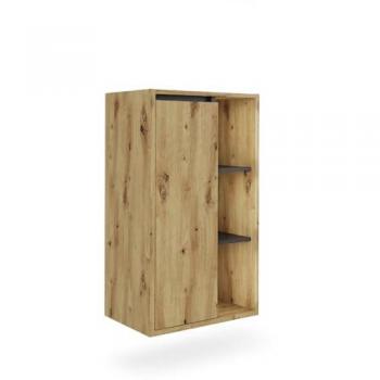Mobiletto Artigiano Grigio 50x86 cm con Ripiani Aperti – Vicco