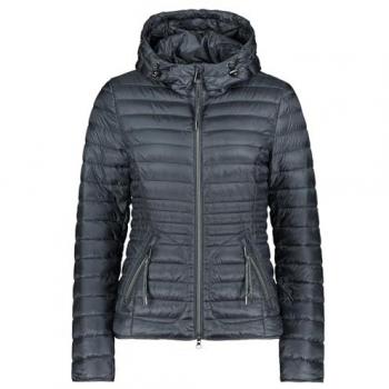 Steppjacke Cartoon mit abnehmbarer Kapuze – Damen, Grau (Stormy Weather)