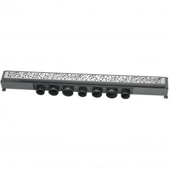 Caniveau de douche WIRQUIN Express'eau 900mm avec motif gouttes
