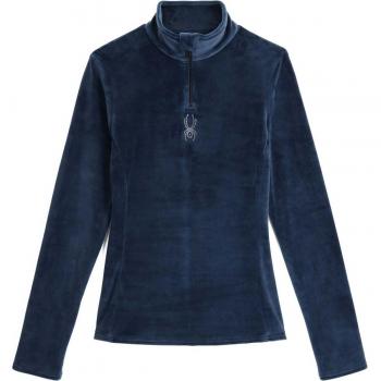 Maglia Funzionale Fleece Mezza Cerniera Spyder Shimmer Bug Donna Blu Navy