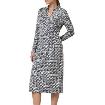 Wrap‑Style Blue Midi Dress XL