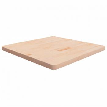 Vidaxl Tischplatte Quadratisch 80x80x4 Cm Eichenholz Unbehandelt