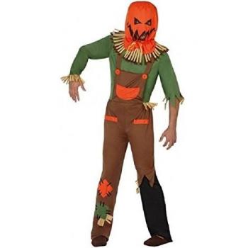 Disfraz Espantapájaros Zombie Naranja
