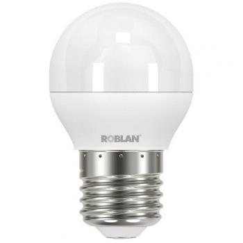 Bombilla esférica LED E-27 5W 4000K ROBLAN