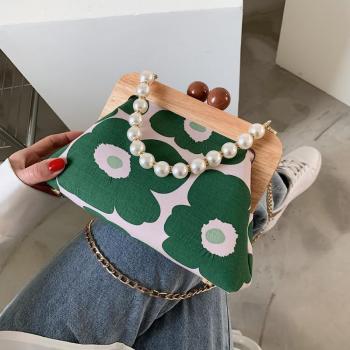 Floral Print Evening Bag