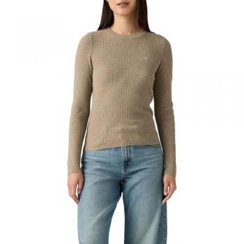 Levi’s Damen Pullover RIB Crew – 53% Baumwolle, 32% Polyester, 13% Polyamid, 2% Elasthan, XS